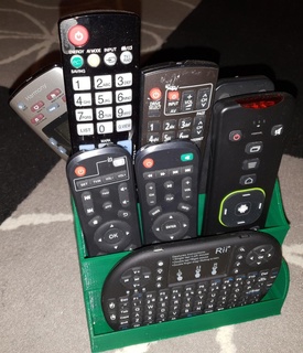 tv remote organizer desk organizer organizer remote control holder remote holder decor  3d print model - Mito3D