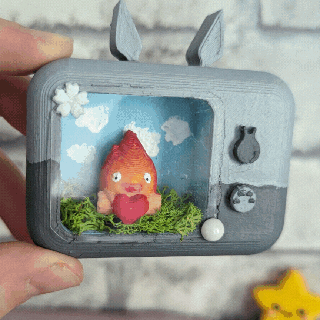 tv Totoro n2 calcífero fofa kwaii diorama decoração ghibli miyazaki 3d print model - Mito3D