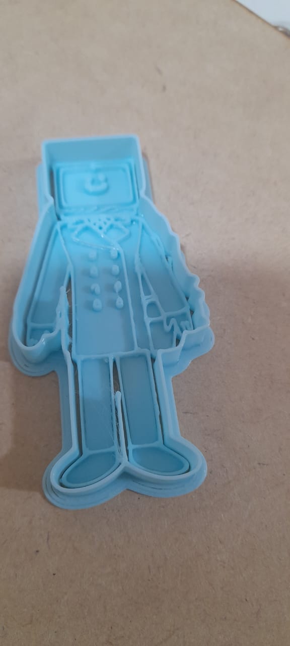 hombre televisión skibidi tv cortante galletita 3D print model - Mito3D