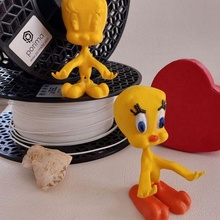 tweety phone desk cover yellow bird mobile 3d print model - Mito3D