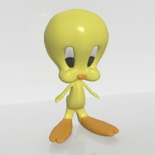tweety art toy cartoon character 3d print model - Mito3D