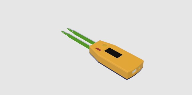 tweezer-shaped semiconductor tester housing electronics 3d print model - Mito3D