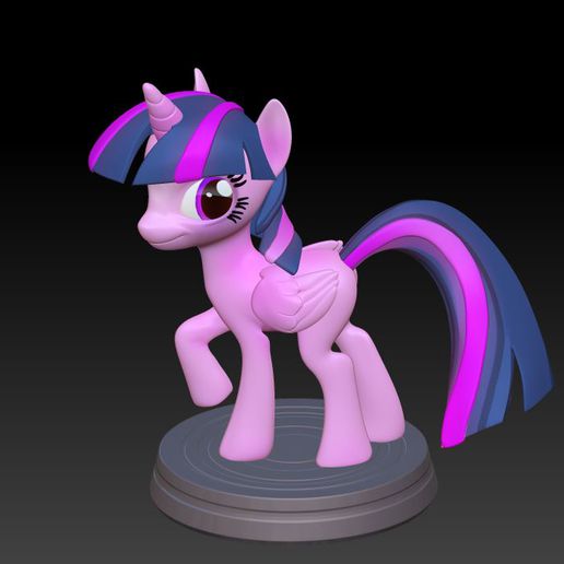crepuscolo scintillare pony 3d Stampa modello 3D print model - Mito3D