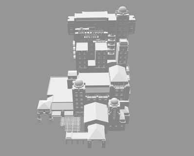 twilight zone tower terror- disneyland paris 2023 terror monument dlp tour de la terreur 3d print model - Mito3D