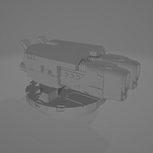 gemello 4th importa cannone Dio guerra gioco warhammer 40k plasma torretta ares 3d print model - Mito3D