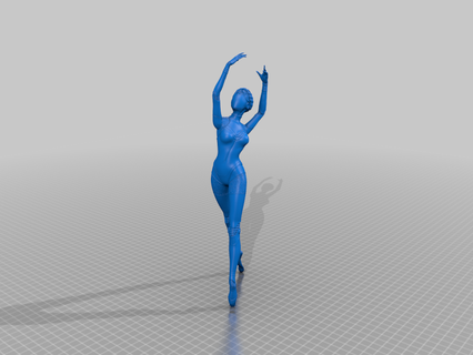 gêmeo bailarina atômico coração balé dançarino gêmeos modelo robôs 3d print model - Mito3D