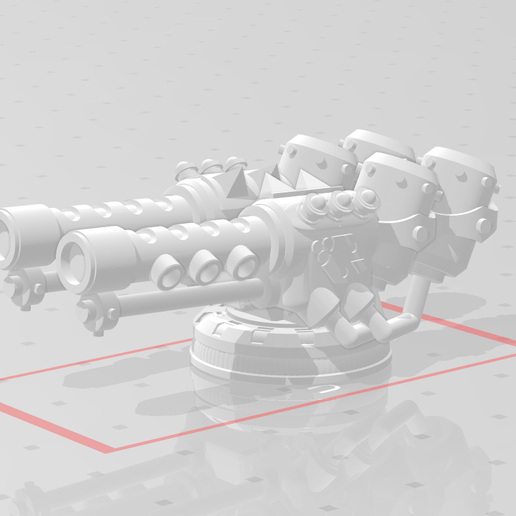 twin entropy cannons sickly dominant cursader 3D print model - Mito3D