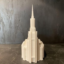 twin falls idaho temple architecture church lds buildings structures 3d print model - Mito3D