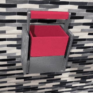 gemelo organizador soporte caja cocina pared baño supercaja estante alacena almacenamiento batería tornillo herramienta plato esponja acero lana 3d print model - Mito3D