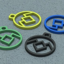 twin peaks Anahtarlık çeşitli 3d print model - Mito3D