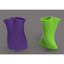 twin vase art 3d print model - Mito3D