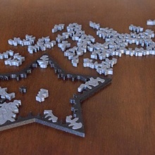 funkeln Star Puzzle Fliesen prozedural 3d print model - Mito3D