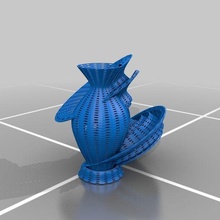 bükülme metal vazo Sanat 3d print model - Mito3D