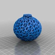 Twist Ornament voronoi Stil MakerBotornenten Dekor 3d print model - Mito3D