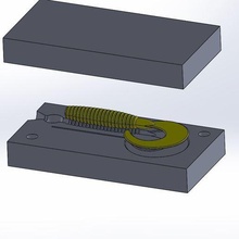 torção suave atração do molde ferramenta isca pesca 3d print model - Mito3D