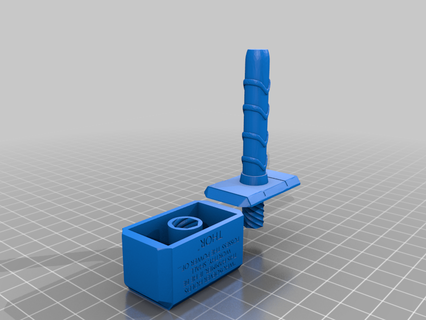 twist thor hammer various miscellaneous uncategorized 3d print model - Mito3D