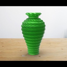twist vazo burgu mobilya çiçek ev dekor dekorasyon 3d print model - Mito3D