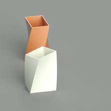 torsion vase décor maison pot planteur petit Accueil Bureau 3d print model - Mito3D