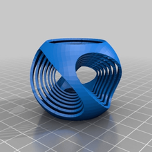 twisted ball ba home decor 3d print model - Mito3D