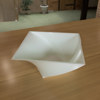 twisted bowl bowl  3d print model - Mito3D