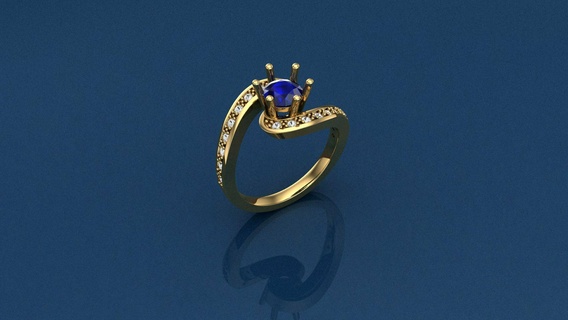 tordu chaîne conception fantaisie anneaux bague homme bijoux meilleur diamant engagement mariage or génial imprimable précieux mode saphir brillant gemme 3d print model - Mito3D