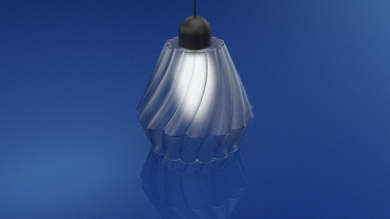 contorto cilindro lampada illuminazione muffa Casa ufficio cucina luce attrezzo giocattolo arte geometria geometrico 3d print model - Mito3D
