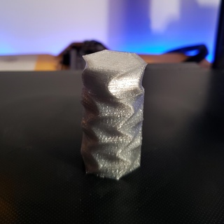 retorcido cilíndrico envase hilo aros salvado decoración 3d print model - Mito3D