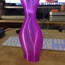 twisted ellipse 2 home decor vase mode spiral 3d print model - Mito3D