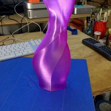 4 bükülmüş elips ev dekor vazo modu spiral 3d print model - Mito3D