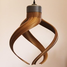 twisted lamp gadgets light modern art 3d print model - Mito3D