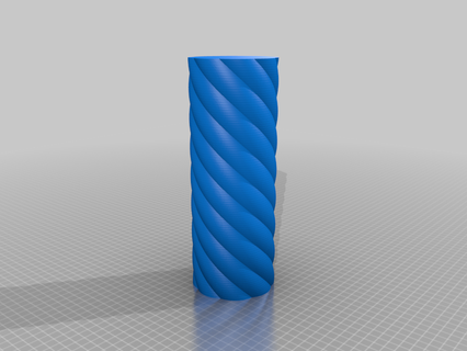 verdrehte parametrisch Vase Kunst angepasst math_art 3d print model - Mito3D