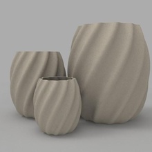 twisted pot maison 3d print model - Mito3D