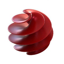 twisted sphere 2 art sculptures 3d print model - Mito3D