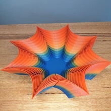 retorcido estrella florero cuenco decorativo hermoso espiralizar 3d print model - Mito3D