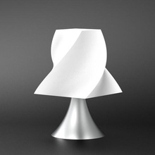 tordu table lampe lumière art décoration 3d print model - Mito3D