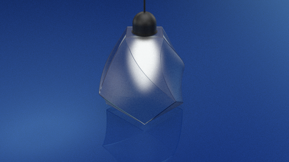 tordu Triangle lampe éclairage moule maison Bureau cuisine lumière outil jouet art géométrie géométrique 3d print model - Mito3D