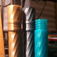 trenzado tubo de tapón rosca varios 3d print model - Mito3D