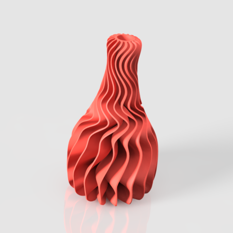 twisted vase home 3D print model - Mito3D