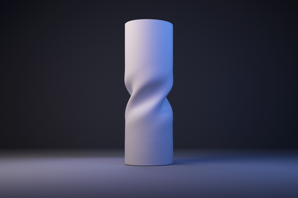 tordu vase accueil maison pot tasse fleur titulaire soutien 3d print model - Mito3D