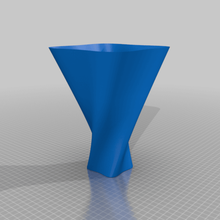 twisted vase home blender mode decor 3d print model - Mito3D