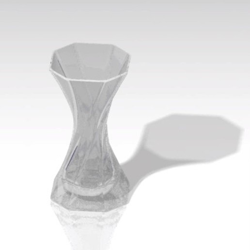 twisted vase home 3D print model - Mito3D