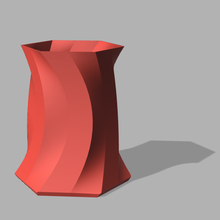 torcido vaso flores flor 3d print model - Mito3D