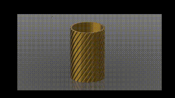 twisted vase 03 Various 3d modelled 3d print model - Mito3D