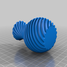 twisted vase 360 twist flower decor 3d print model - Mito3D