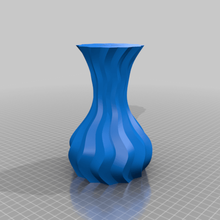 bükülmüş vazo çift altıgen dekor 3d print model - Mito3D
