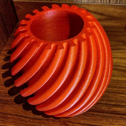 twistedflutes6 ev gereçleri vazo kap kase 3D print model - Mito3D