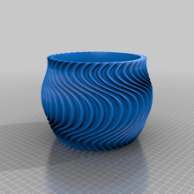 twistedflutes12 home bowl container decor 3d print model - Mito3D