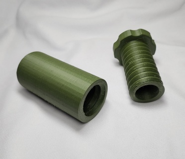 twisting tube container storage rugged cylinder twist twister threaded 3d print model - Mito3D