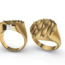 twist Schmuck ring 3d print model - Mito3D