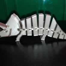 twists bends triceratops orangeteacher game 3d print model - Mito3D